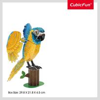 national geographic - Cubic Fun National Geographic Wild & Endangered Animals Blue Throated Macaw 10977, 88 det. - 2 nuotrauka