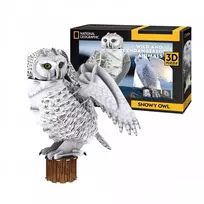 cubicfun 3d puzzle - CubicFun 3D Snowy Owl, 32 det. - 4 nuotrauka