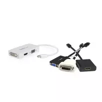 hdmi vga kabelis adapteris - StarTech Mini DisplayPort To VGA/DVI/HDMI Converter White - 4 nuotrauka