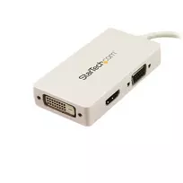 hdmi vga kabelis adapteris - StarTech Mini DisplayPort To VGA/DVI/HDMI Converter White - 6 nuotrauka