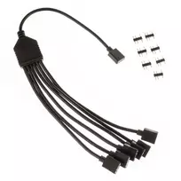 argb laidas - Kabelis Kolink ARGB 1-6 Splitter ARGB 3-pin, 6 x ARGB 3-pin, 0.3 m, juoda - 3 nuotrauka