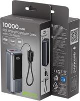 power bank 10000 mah - Gembird PB10-PD20-LCD-02, 10000mAh, 20W, LCD ekranas, pilkas - 2 nuotrauka
