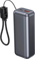 power bank 10000 mah - Gembird PB10-PD20-LCD-02, 10000mAh, 20W, LCD ekranas, pilkas - 4 nuotrauka