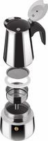kavinukas espresso moka - Lamart espresso kavinukas LT7076, 4 puodelių (200 ml), nerūdijančio plieno - 3 nuotrauka