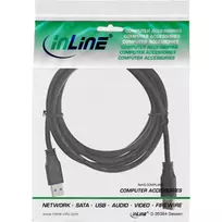 usb 3.2 gen 2 cable - InLine USB 3.0 Cable Type A Black 2m - 2 nuotrauka