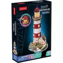 3d puzzle - Cubic Fun 3D dėlionė su LED „Švyturys“, 72 det. - 2 nuotrauka
