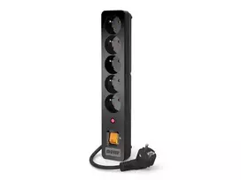 ilgintuvas 1.5m - Acar Surge Protector X5 5 Outlet Black 1.5m - 3 nuotrauka