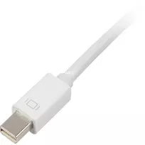 displayport 2.1 kabelis - Sharkoon DVI To Mini DisplayPort Adapter 15cm White - 2 nuotrauka