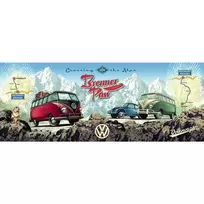 ravensburger puzzle 1000 - Ravensburger Puzzle Panorama - Across the Brenner Pass in the VW Bus, 1000 det. - 2 nuotrauka