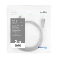 usb 3.2 gen 2 usb c cable - LogiLink Cable USB 3.2 Gen1x1 USB-C To DisplayPort 1.2 Connector 3m Black - 2 nuotrauka