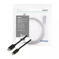 usb 3.2 gen 2 usb c cable - LogiLink Cable USB 3.2 Gen1x1 USB-C To DisplayPort 1.2 Connector 3m Black - 3 nuotrauka