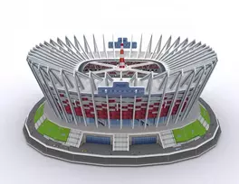 cubicfun 3d puzzle - Cubicfun 3D dėlionė PGE National Stadium 306-20249, 105 det. - 2 nuotrauka