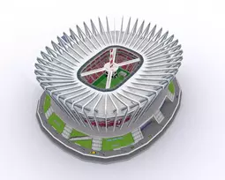 cubicfun 3d puzzle - Cubicfun 3D dėlionė PGE National Stadium 306-20249, 105 det. - 3 nuotrauka