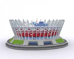 cubicfun 3d puzzle - Cubicfun 3D dėlionė PGE National Stadium 306-20249, 105 det. - 5 nuotrauka