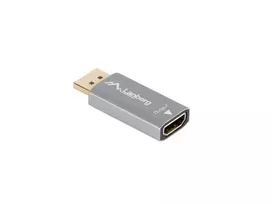 hdmi i displayport adapteris - Lanberg DisplayPort (M) į HDMI (F) adapteris 8K sidabrinės spalvos - 2 nuotrauka