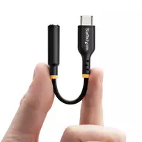usb c 3.5mm - StarTech USB-C to 3.5mm Audio Adapter Juodas (Black) - 8 nuotrauka