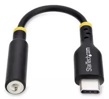 usb c 3.5mm - StarTech USB-C to 3.5mm Audio Adapter Juodas (Black) - 9 nuotrauka
