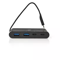 type 1 2 adapteris - Nedis USB adapteris USB 3.2 USB Type-C™ 2x USB Type-A / 2x USB Type-C™, juodas - 4 nuotrauka