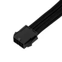 50m prailginimo laidas - SilverStone SST-PP07E-PCIB 8-pin PCIe į 6+2-pin PCIe prailginimo kabelis, 250mm - Juodas (Black) - 3 nuotrauka