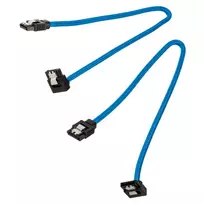 sata cable - Corsair Premium Sleeved SATA Cable 30 Blue - 3 nuotrauka