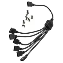 rgb laidas - Kabelis EKWB D-RGB, juoda, 0.3 m - 2 nuotrauka