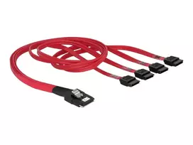 sata cable - Delock Cable mini SAS SFF-8087 to SATA x4 7pin 0.5m - 2 nuotrauka