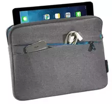 12 coliu plansetinis kompiuteris - Pedea Fashion Universal Tablet Sleeve 12.9'' Grey - 4 nuotrauka