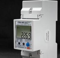 wi fi meter - Qoltec 50882 DIN bėgiui, Wi-Fi, TUYA, 230V, LCD - 3 nuotrauka