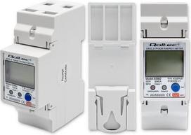 wi fi meter - Qoltec 50882 DIN bėgiui, Wi-Fi, TUYA, 230V, LCD - 4 nuotrauka