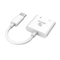 jung lizdas usb - Akasa AK-CBCA30-08WH USB-C į 3.5 mm ausinių lizdą su maitinimo šaltiniu Baltas (White) - 2 nuotrauka