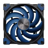 ventiliatorius 40mm - Akasa Alucia SC14 140mm Black/Blue - 6 nuotrauka