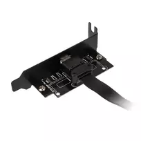 laido laikiklis - Valdiklis Akasa Akasa Low Profile PCI Bracket Adapteris, USB 3.1 Type C - Juodas - 3 nuotrauka