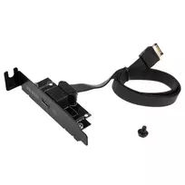 laido laikiklis - Valdiklis Akasa Akasa Low Profile PCI Bracket Adapteris, USB 3.1 Type C - Juodas - 4 nuotrauka