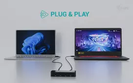 usb 3 0 hub - I-tec Universal KVM HUB 2x USB-C + 2x USB-A 3.0 Juodas (Black) - 2 nuotrauka