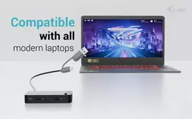 usb 3 0 hub - I-tec Universal KVM HUB 2x USB-C + 2x USB-A 3.0 Juodas (Black) - 5 nuotrauka