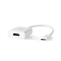 hdmi i usb 3 0 adapteris - Nedis USB-Adapteris USB 3.2 Gen1 - USB-C™ Stecker, HDMI™ Ausgang, 0.20 m, rund, vernickelt, PVC, baltas - 2 nuotrauka