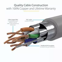 ethernet cable 5m - StarTech 6ASPAT5MGR CAT6a tinklo kabelis 5 m Pilka (Gray) - 4 nuotrauka