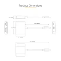 senukai vga hdmi - Adapteris StarTech USB-C - HDMI/VGA USB-C male, HDMI/VGA female, pilka - 2 nuotrauka