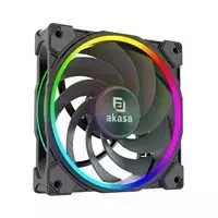 rgb korpuso - Akasa SOHO AR12 Reverse PWM Fan RGB 120 mm Black - 3 nuotrauka