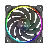 rgb korpuso - Akasa SOHO AR12 Reverse PWM Fan RGB 120 mm Black - 4 nuotrauka