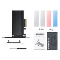m.2 nvme ssd adapter - Graugear G-M2PCI01 PCIe 4.0 į M.2 NVMe SSD adapteris Juodas (Black) - 2 nuotrauka