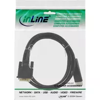 konverteris - InLine 17112 DisplayPort zu DVI Konverter-Kabelis DisplayPort-Stecker auf DVI-D Dual Link vergoldet juodas 2m - 2 nuotrauka