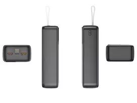 power bank 30 w - Tracer Prime-V3 30000mAh QC22.5W+PD20W Power Bank, juodas (black) - 2 nuotrauka