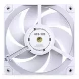 120mm fan - Jonsbo HF3-120W 120mm White PWM Fan - 4 nuotrauka