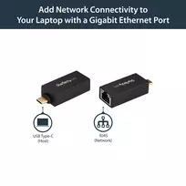usb ethernet adapteris - StarTech USB C TO GBE TINKLO ADAPTERIS / USB 3.0-USB-C TOETHERNETADAPTERIS - 5 nuotrauka