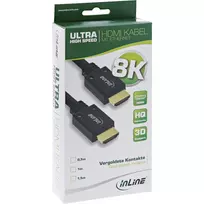 ultra high speed hdmi - InLine HDMI Ultra High Speed 8K4K Cable 2m Black - 2 nuotrauka