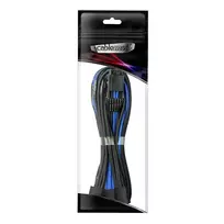12vhpwr laidas - CableMod PRO ModMesh 12VHPWR to 3x PCI-e Cable 45cm Juodas (Black) / Mėlynas (Blue) - 2 nuotrauka