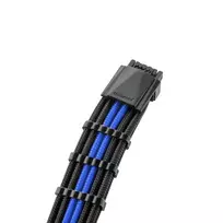 12vhpwr laidas - CableMod PRO ModMesh 12VHPWR to 3x PCI-e Cable 45cm Juodas (Black) / Mėlynas (Blue) - 3 nuotrauka