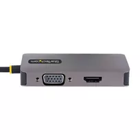 usb c video laidas - StarTech USB-C (118-USBC-HDMI-VGADVI) Adapteris (Juodas / Black) - 8 nuotrauka