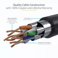kabelis cat6 ethernet - StarTech.com 6ASPAT7MBK CAT6a Ethernet kabelis 7 m Juodas (Black) - 4 nuotrauka